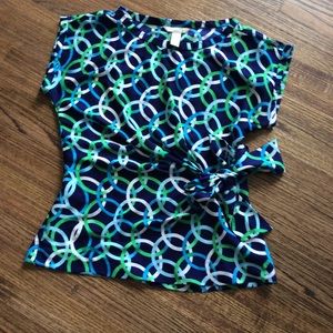 Banana Republic Circle-Print Blouse